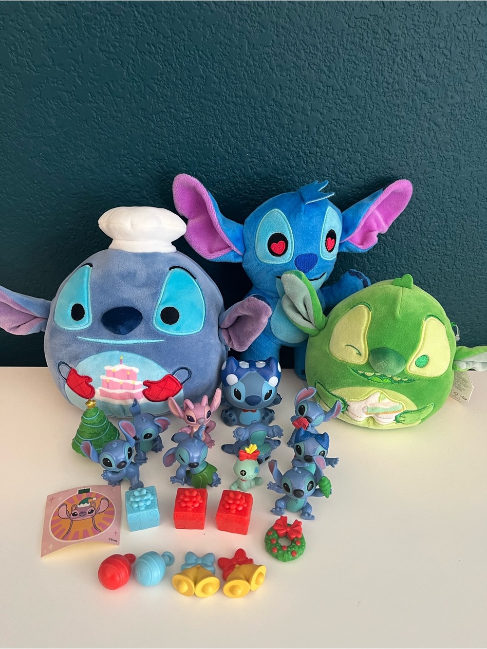 Small Disney Squishmallows Lilo & Stitch Plush Key Lime Pie and Chefs Hat